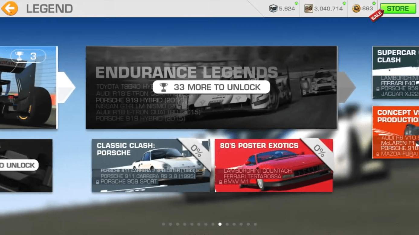Real Racing 3 Progression