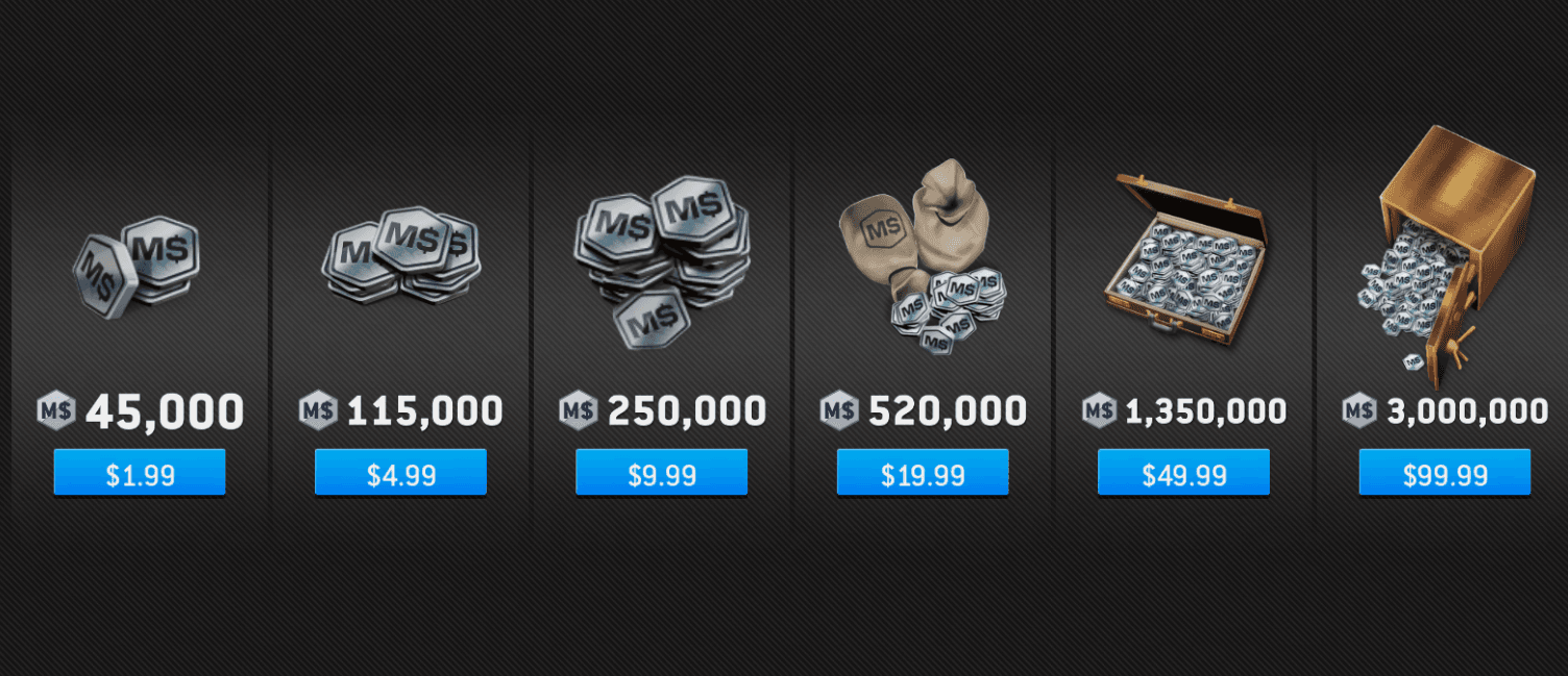 Real Racing 3 Store Example